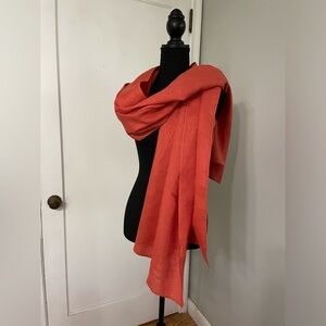 Orange linen wrap
